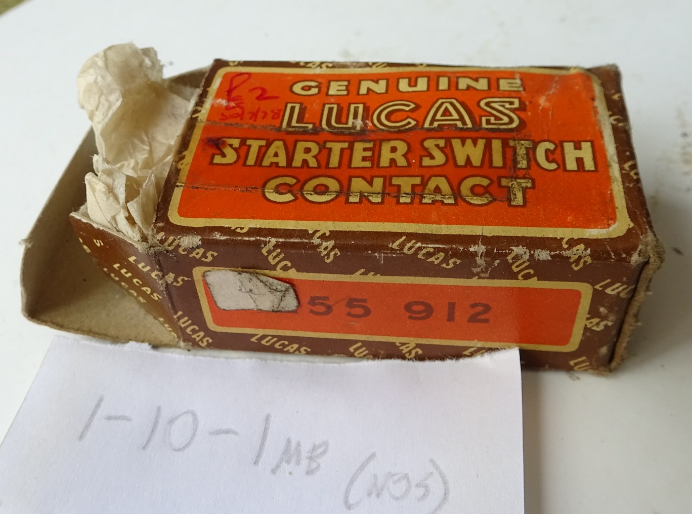 (image for) Starter solenoid contact set (NOS).